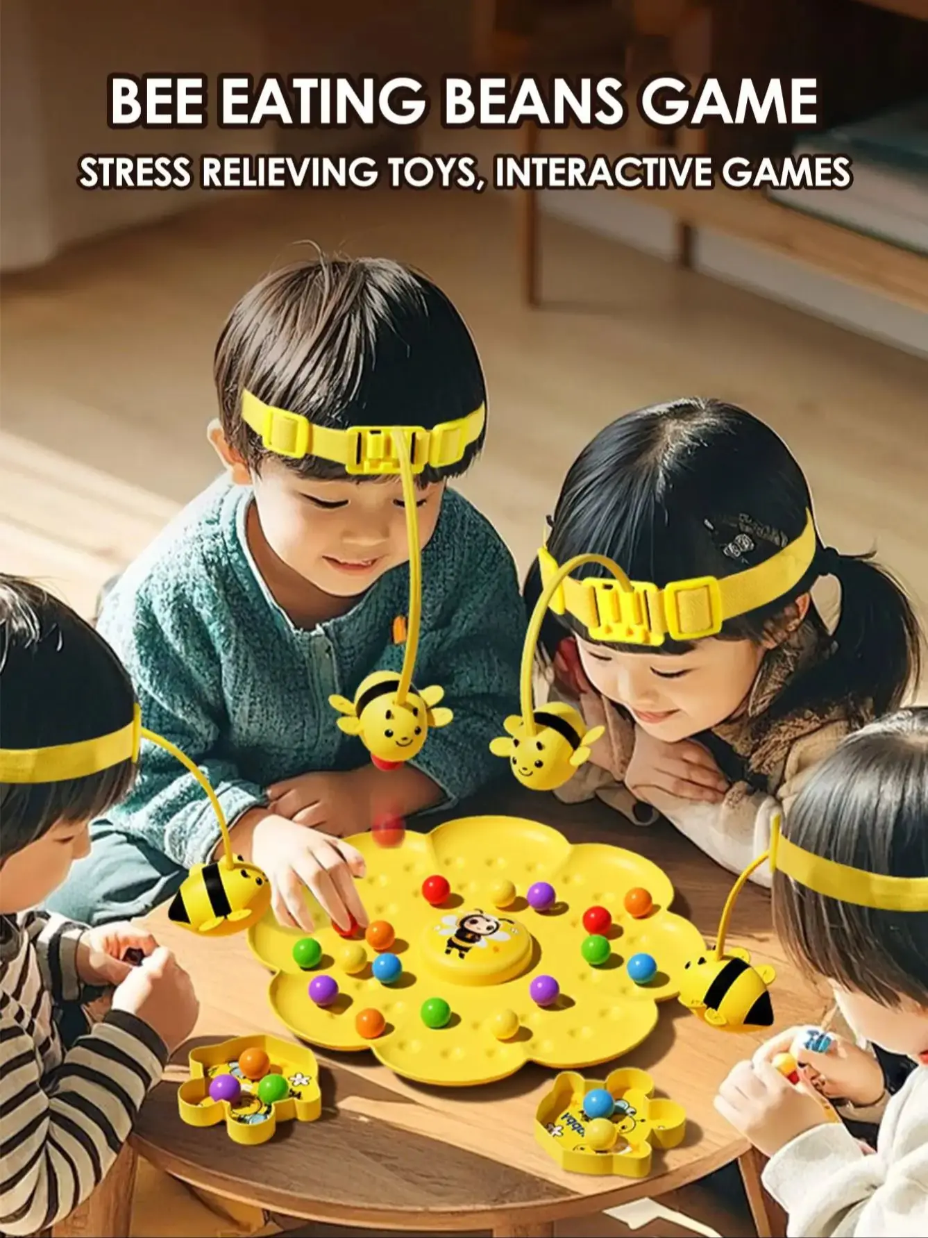 Bumble Bee – jouet magnétique amusant, jeux de société familiaux, Puzzle de tri Montessori, jouets de pêche, jeux interactifs pour enfants et adultes