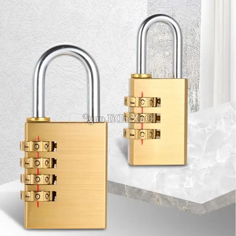 

Durable 1PCS Solid Brass Security Password Padlock Toolbox Suitcase Luggage Travel Bag Digit Combination Password Lock