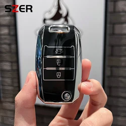 New TPU Car Key Case Cover Shell Fob For KIA RIO 3 K2 K3 K4 K5 Sportege Picanto Optima Soul Ceed Sorento Forte Stinger Cerato
