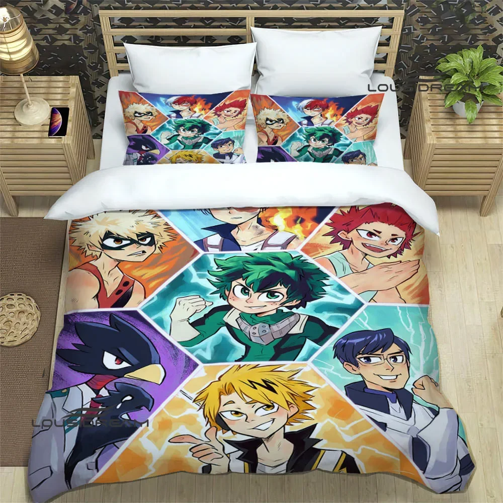 My Hero Academia Cartoon Bedding Sets exquisite bed supplies set duvet cover comforter set bedding set luxury birthday gift