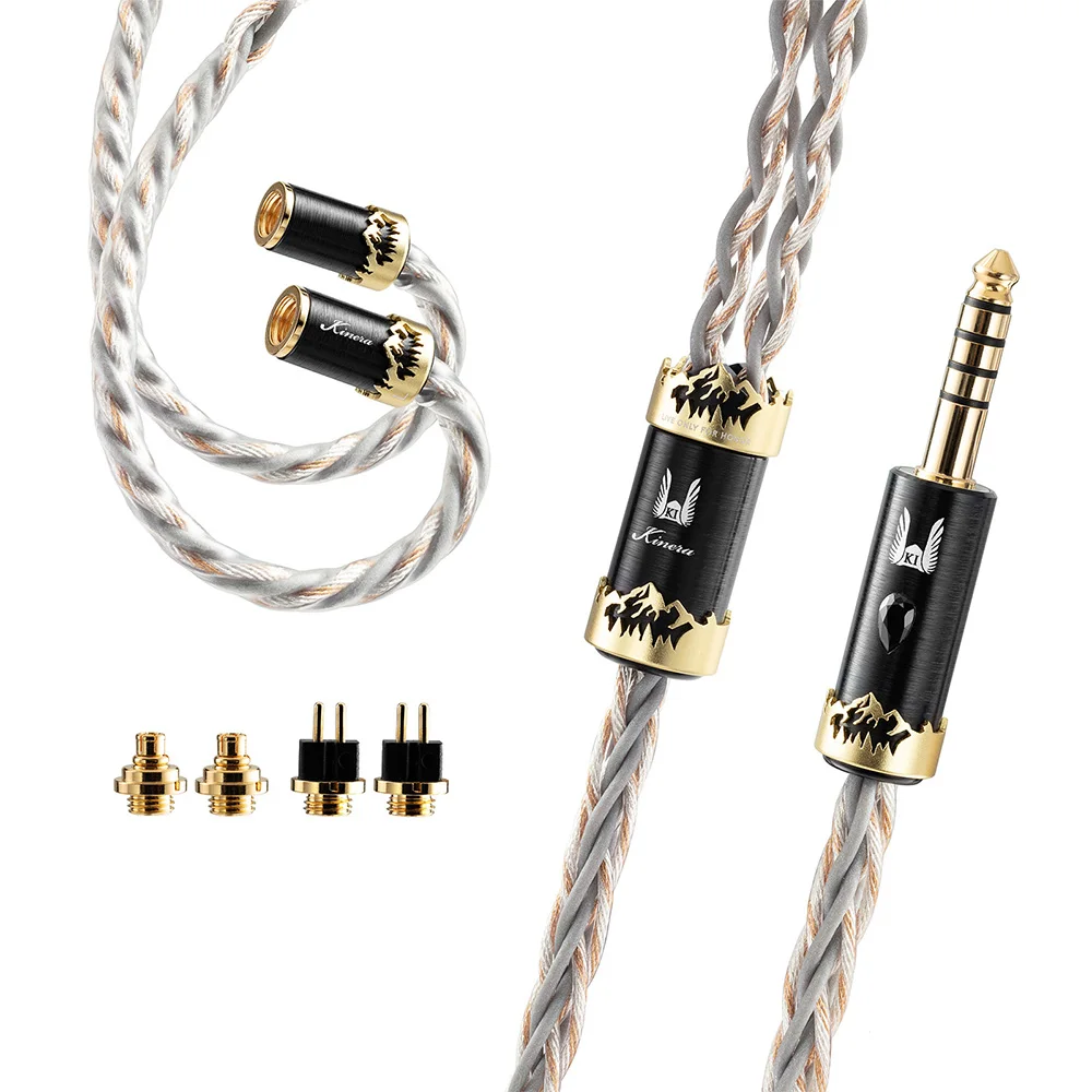 Kinera × Effect Audio Orlog Hifi IEMs Earphone Audio Cable Dual Material Hybrid Design 4/8 Cores Wire with MMCX/0.78mm 2 Plug