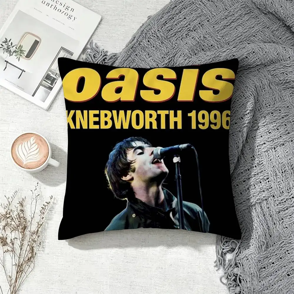 B-Britpop O-Oasis Band  Double-Sided Printed Cushion Cover Bedroom Bedside Sofa Pillow Case
