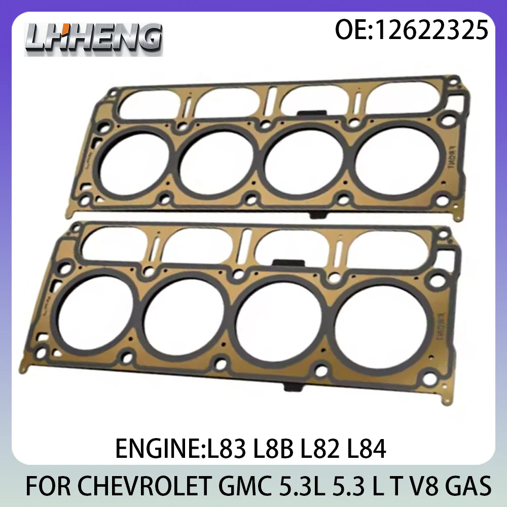 

2Pcs Cylinder Head Gaskets For CHEVROLET CHEYENNE SILVERADO SUBURBAN TAHOE GMC SIERRA YUKON 5.3L 5.3 L T GAS 12-21 12622325 L83