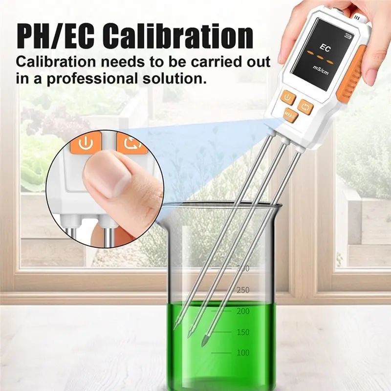 [NEWA76K!】 10 In 1 Digital Soil Tester PH Moisture Temperature