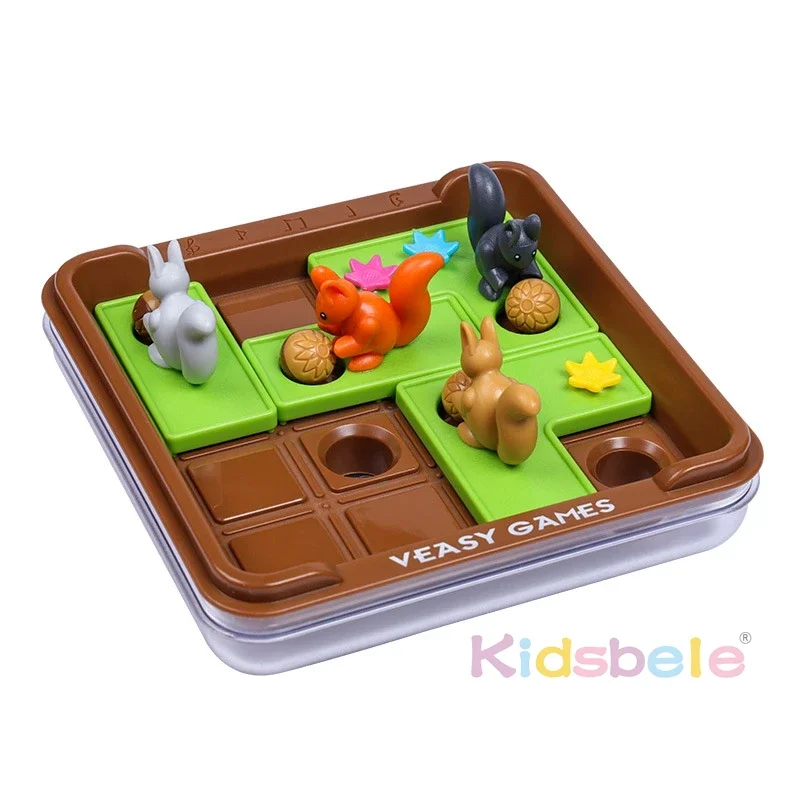 2025 กระรอกอัจฉริยะ 60 ความท้าทายเด็กการศึกษา IQ การฝึกอบรมการศึกษาของเล่นปัญญา