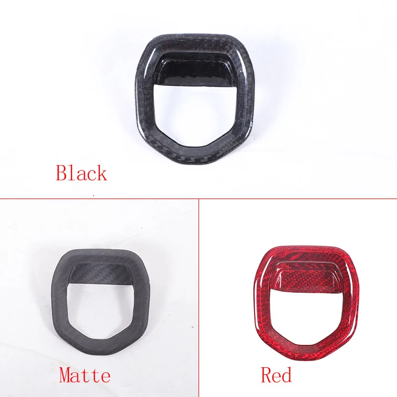 Real Carbon Fiber For Lotus EMIRA 2021-2023 Car P Gear Handbrake Switch Decorative Frame Sticker Car Interior Accessories