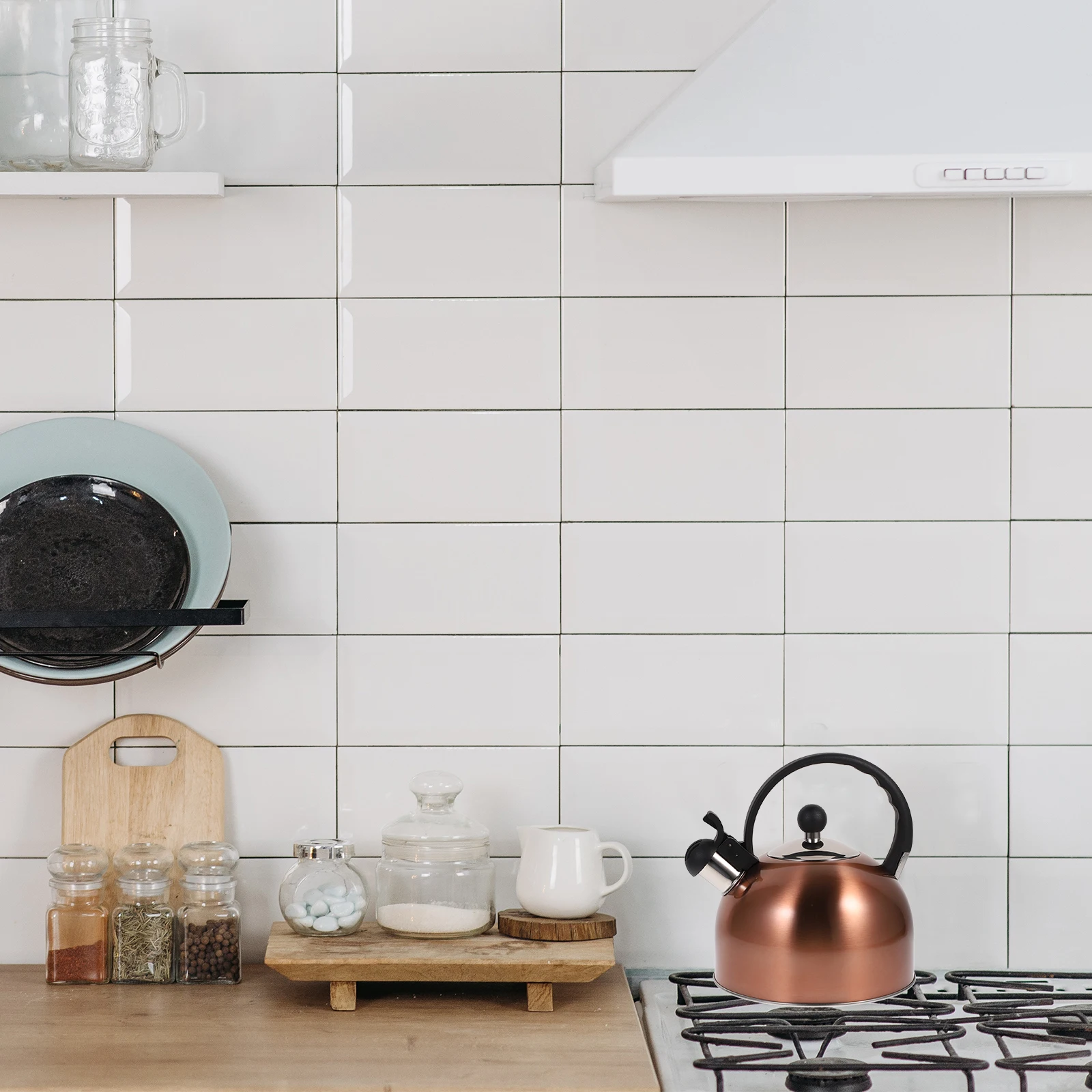 

1Pcs Whistle Teakettle Stainless Steel 2.5L Home Kitchen Water Heating Boiling Kettle Universal Teakettle Whistling Water Kettle