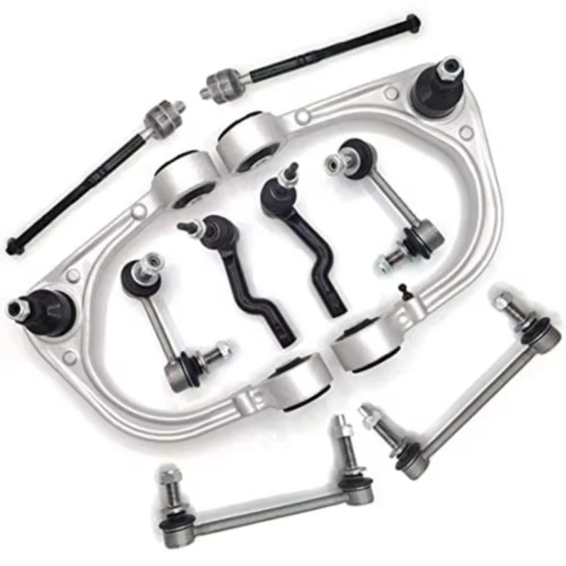 10pcs Front Upper Control Arms W/Ball Joints Stabilizer Sway Bar Links Tie Rod Ends for Cadillac CTS 2008-2014 RWD 2WD