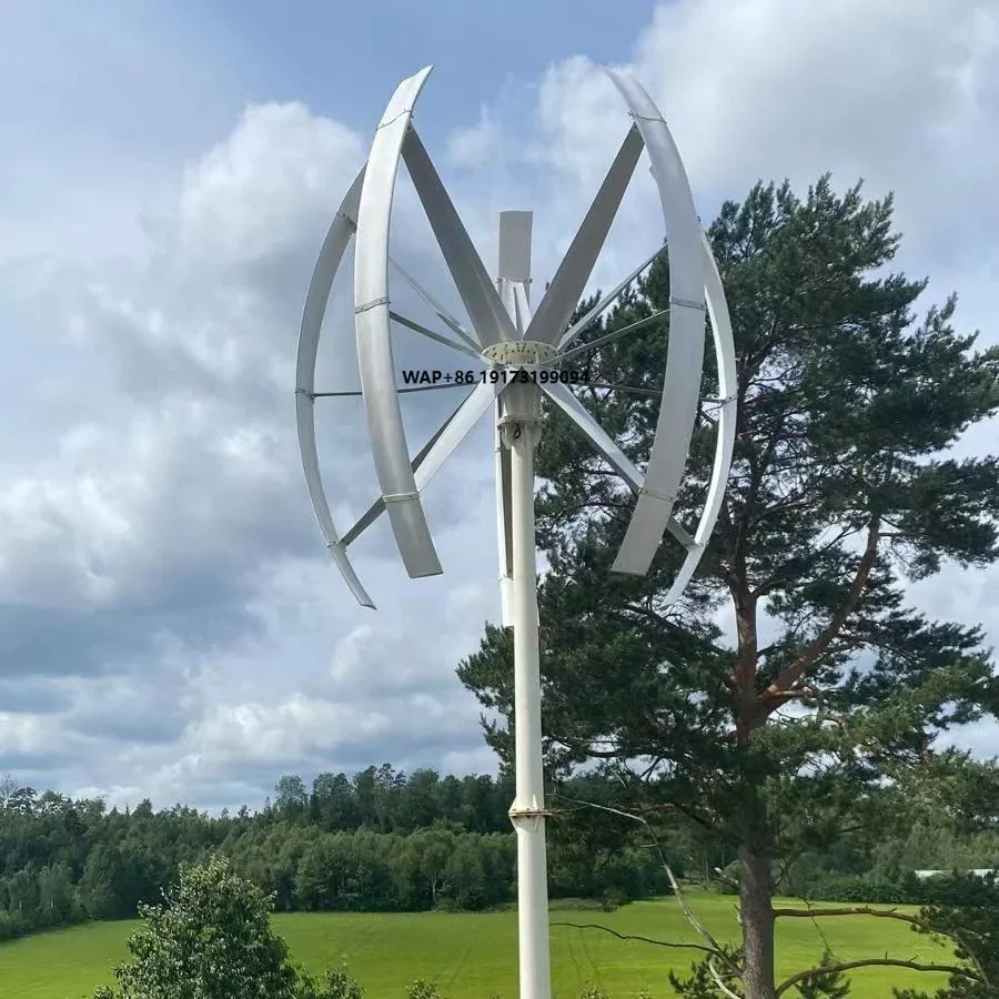 SMART APP All in One Allrun 3KW 2KW 1KW Generator Vertical Axis Tulip 10KW 5KW  Vertical Helix Wind Turbine