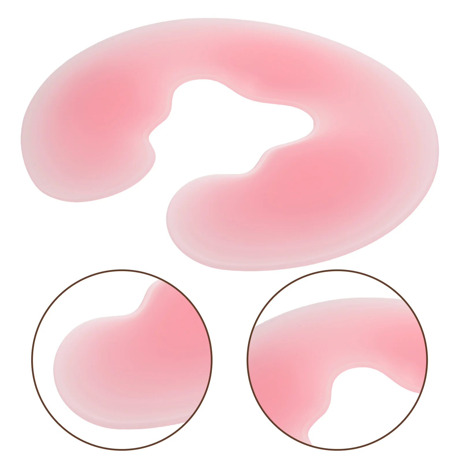 

Мягкая силиконовая U-образная подушка для лица вниз, массажная подушка для стола, подушка для салона красоты, спа-подголовник для лица для ухода за кожей