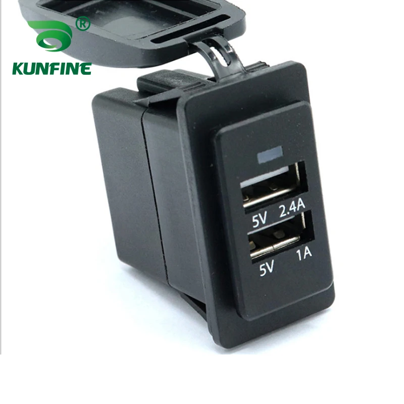 

Car Charger Dual USB 2.4A + 1A IP66 Waterproof Square For Pad Phone Fast Charging