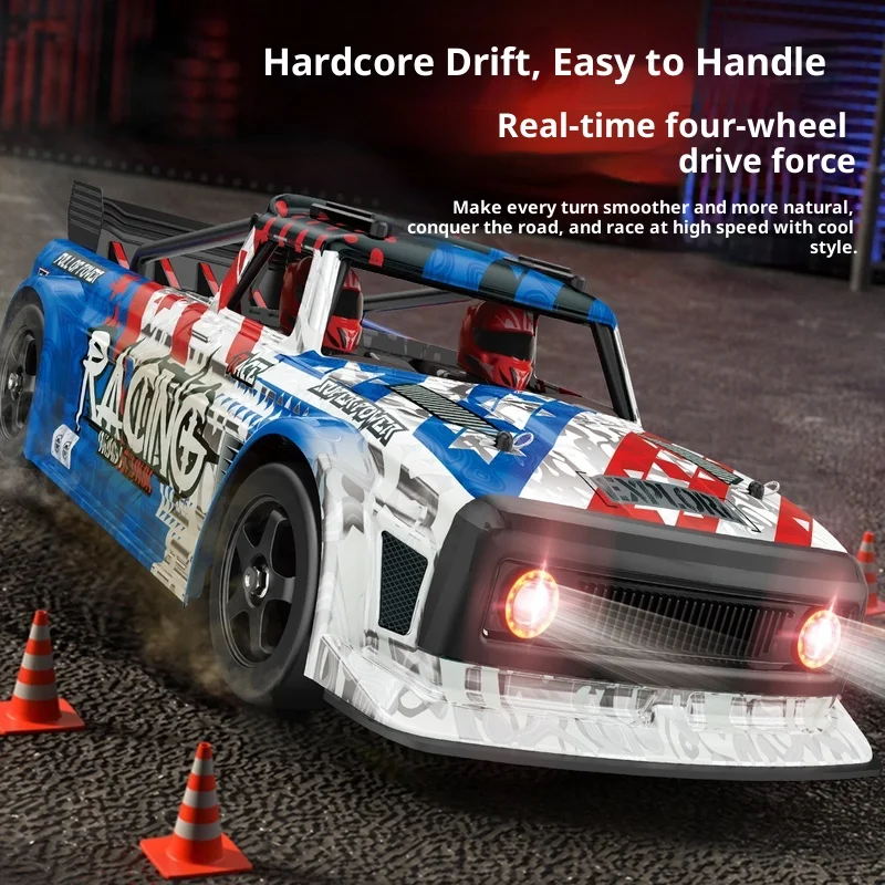 Weili 1/12 124020 elektrische vierwielaandrijving platte sportwagen borstelloze simulatie waterdichte RC afstandsbediening model auto