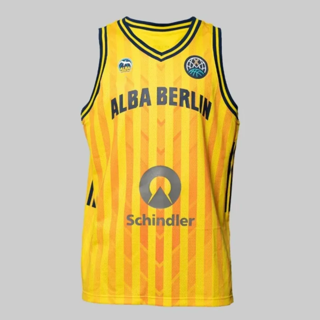 25-26 Germany BBL ALBA BERLIN First BCL Home Basketball Jersey Sports Dry Quickly Men's T-Shirt Kid's Clothing Tee Y2k Woman