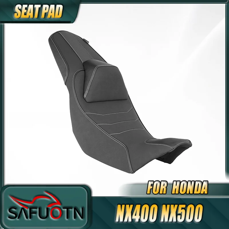 WOLFLINE One-Piece Seat for Honda NX400 NX500 2024 2025 Front Driver & Rear Passenger Integrated Seat Cushion Great Upgrade