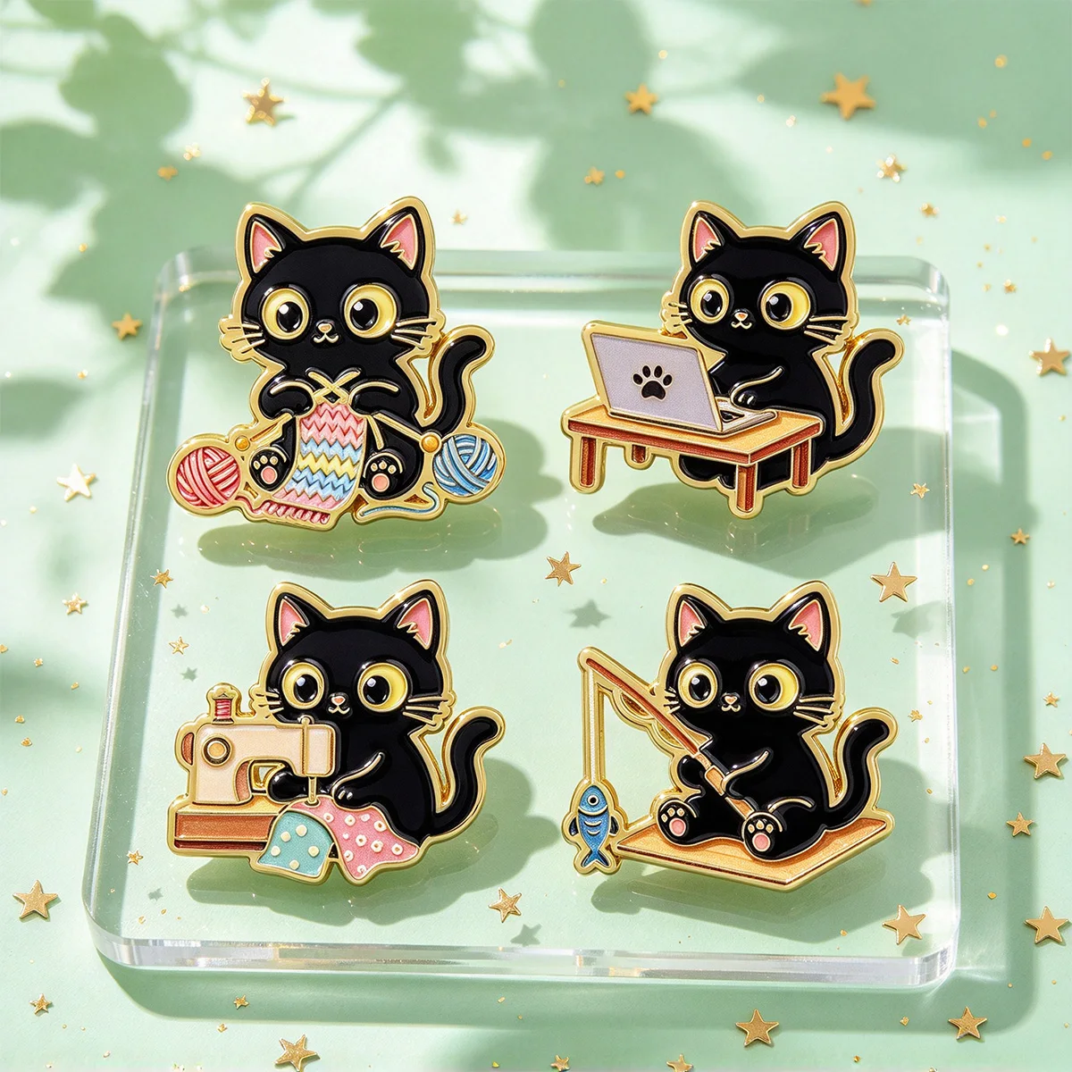 Set da 4 pezzi: spille smaltat - Kawaii Tech Accessories recensione e prezzo