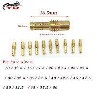 Motorcycle Carburetor Pilot Jet 8 Bleed Holes for MIKUNI VMTMTMX VM22210 AX100 EN GN TZR TM TMS SIZE 10- 60