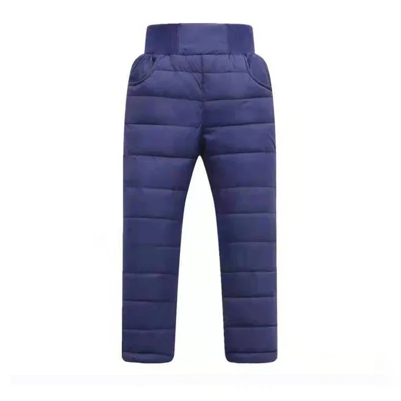 Pantaloni invernali da ragazzo Casual da ragazza pantaloni caldi spessi imbottiti in cotone pantaloni da sci impermeabili 10 anni pantaloni da
