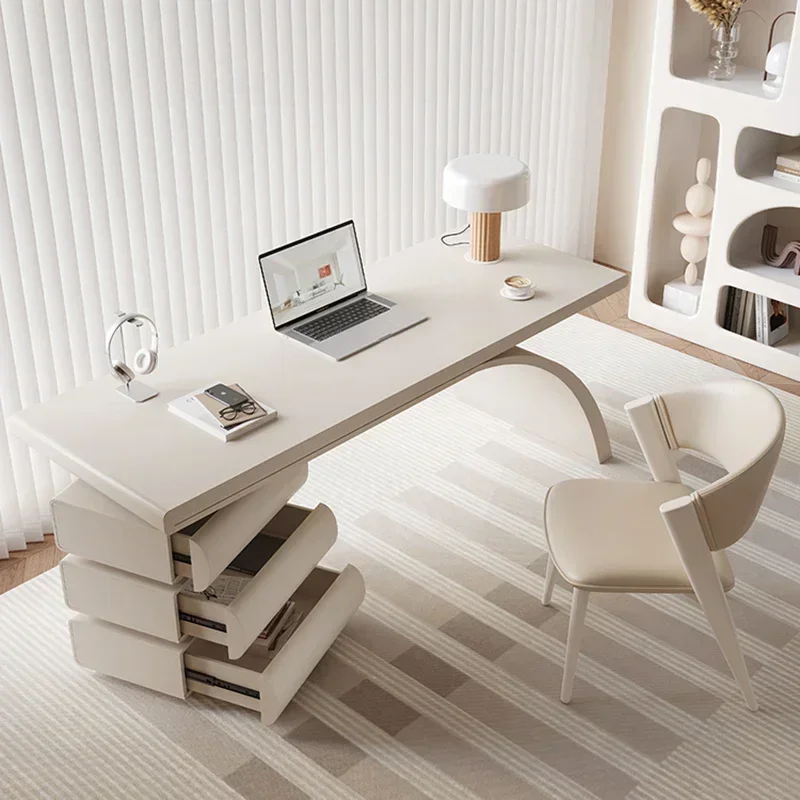 Gaming Bureau Computer Desks Mobile Drawers Bedroom Vanity Computer Desks Student White Scrivania Con Cassetti Home Furnitures