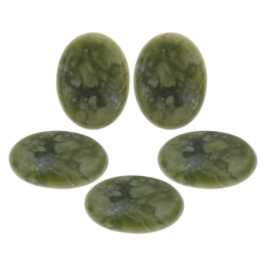 5 Pack  Jade  Stones, Massage  for Body Relaxing and  3 x 4cm