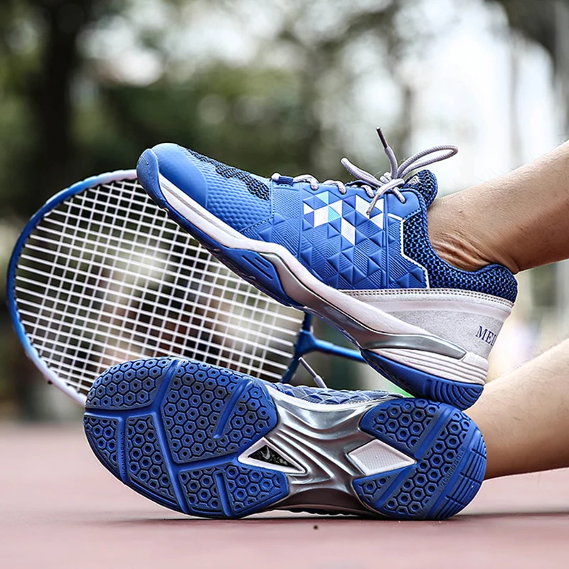 Professional Badminton Shoes Men's Breathable Badminton Training Shoes Comfortable Non-slip Tennis Shoes Volleyball Sneakers Men