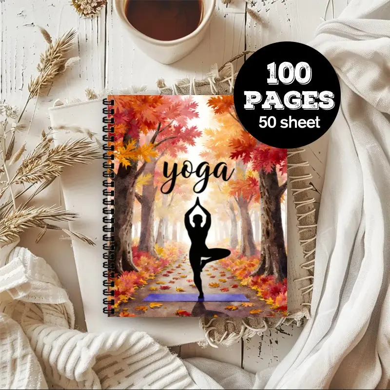 A5 1pc,100pages. A yoga enthusiast exclusive  that records postures, insights, and progress . Leave a mark of growth in yoga.