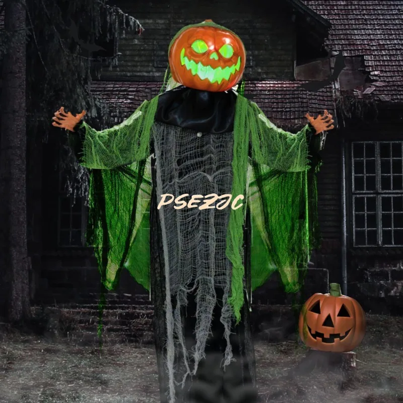 Halloween Pumpkin Ghost Sensing Luminescence and Sound Inserting Underground Arm Swinging Ghost House Bar Venue Cloth