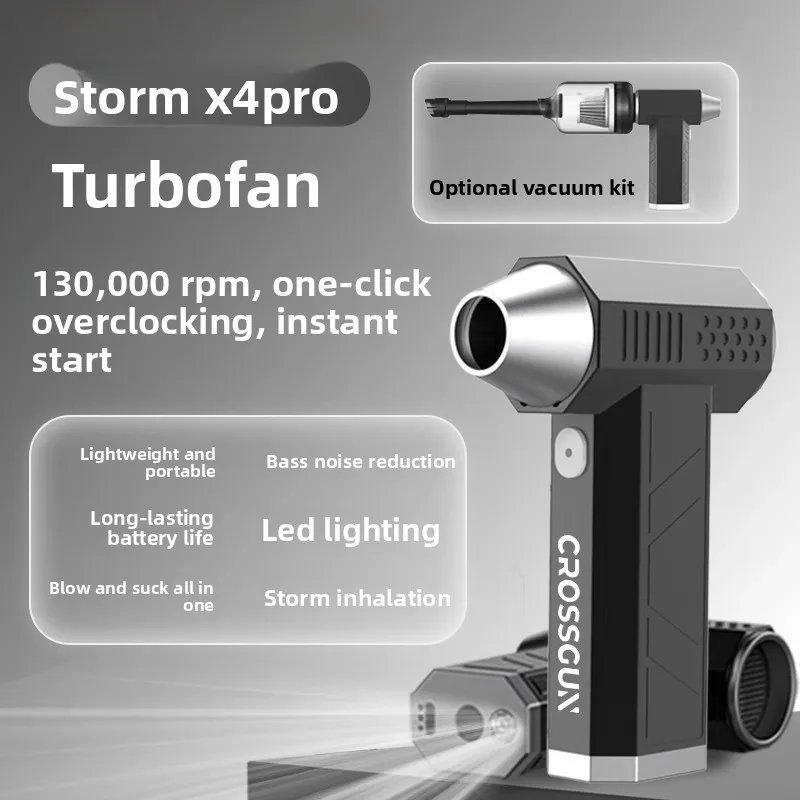 multi-style violent turbo fan small electric hair dryer handheld outdoor portable brushless handheld fan