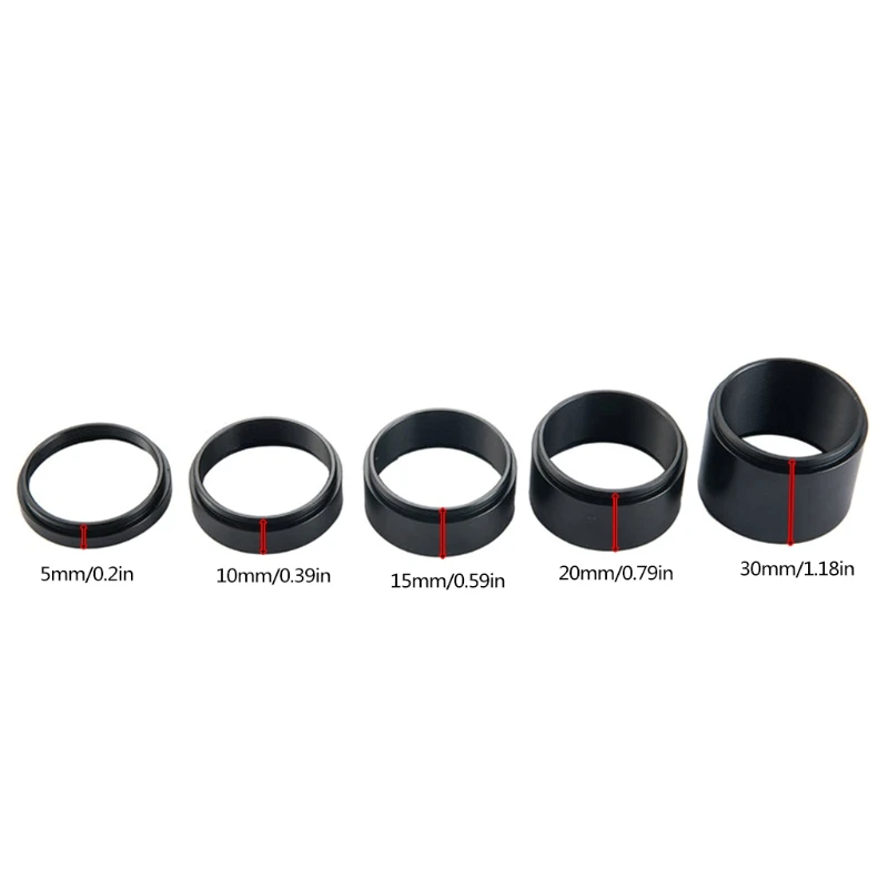 Astronomical Extension Tube T2 Extension Tube Black M42x0.75 Alloy Accessory 3/5/7/10/12/15/20/30mm