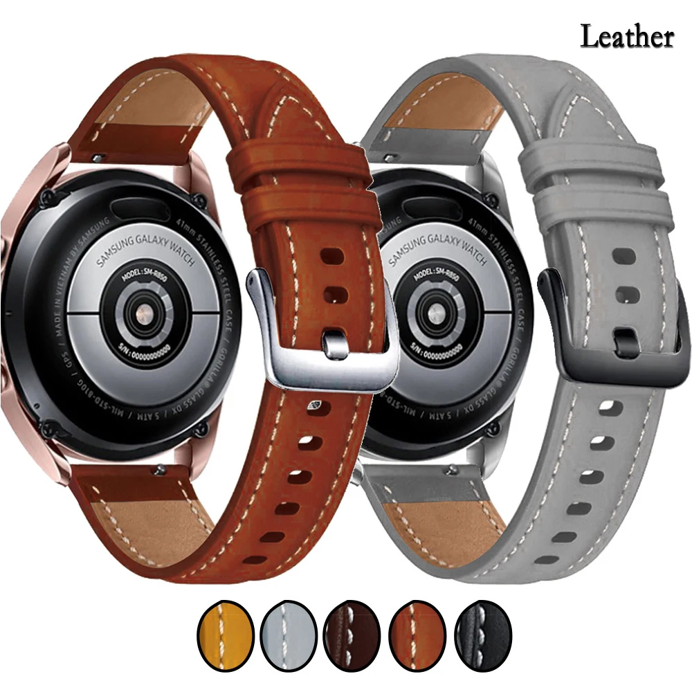 Cinturino in pelle da 22mm adatto per Xiaomi Watch S3/S2 cinturino da polso per Huami Amazfit Stratos 2/2S cinturino con fibbia nera/argento