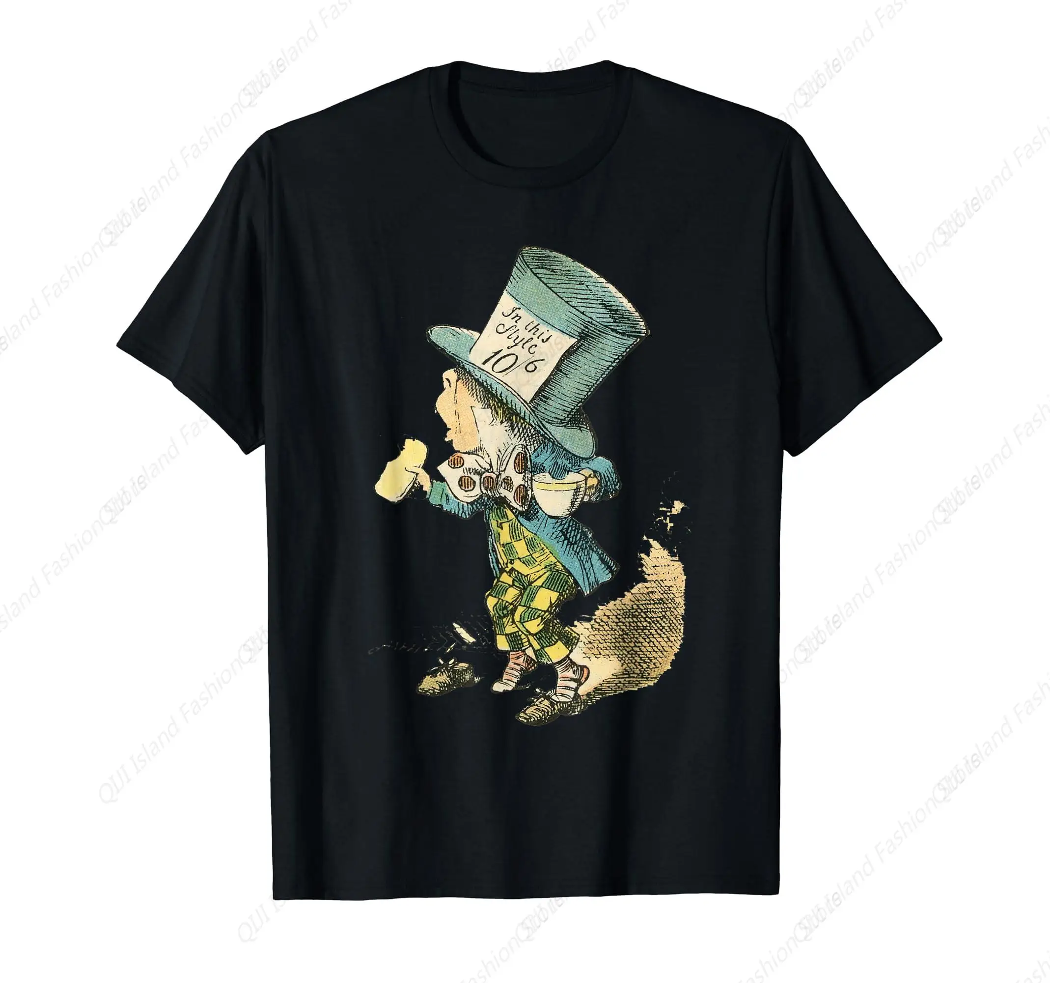 

Wonderland Mad Hatter Vintage Illustration T-Shirt