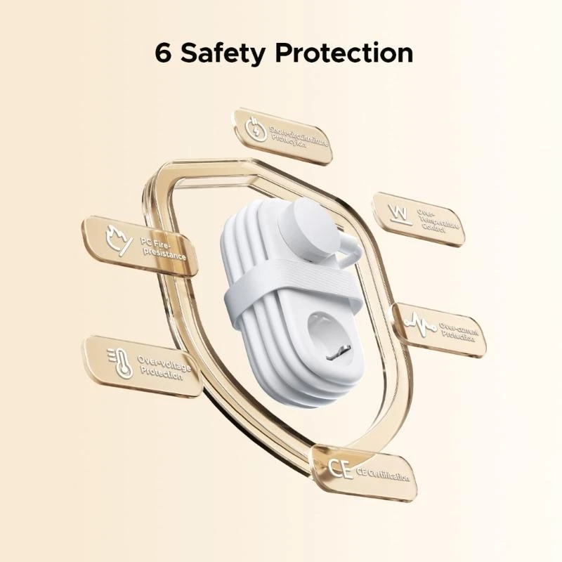 Tiras de energia portáteis para viagem, com portas usb, economia de espaço, cabos de tomada, gerenciamento, estação de carregamento, adaptadores, suporte m4yd