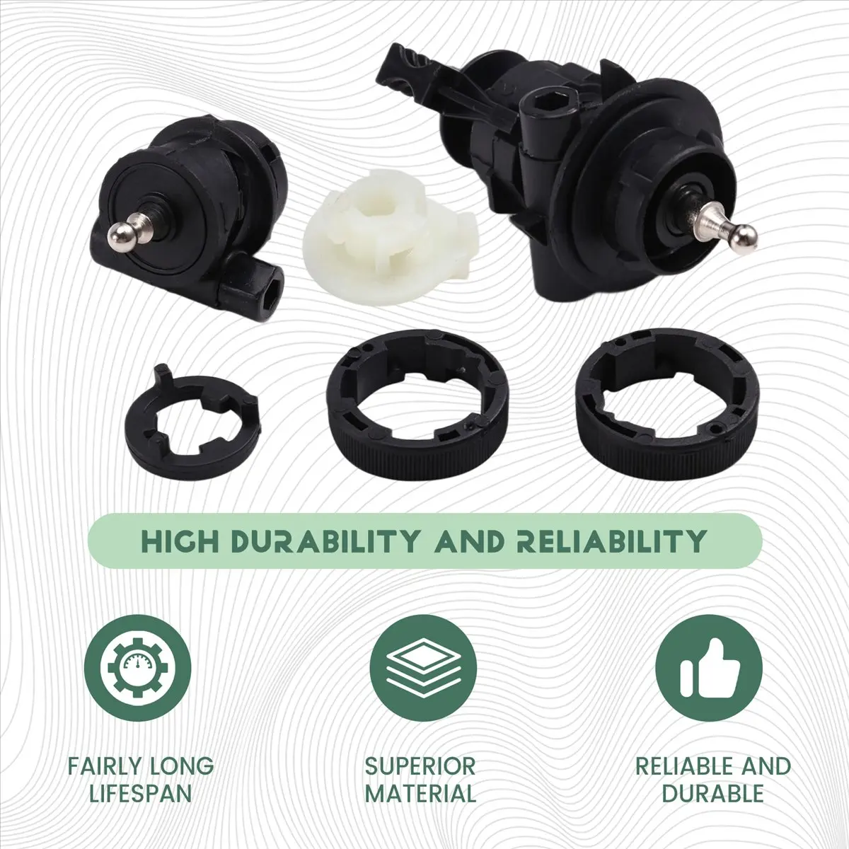 #55G Headlight Adjuster,Car Headlamp Regulator Headlamp Load Adjuster Headlamp Repair Kit (ABS)