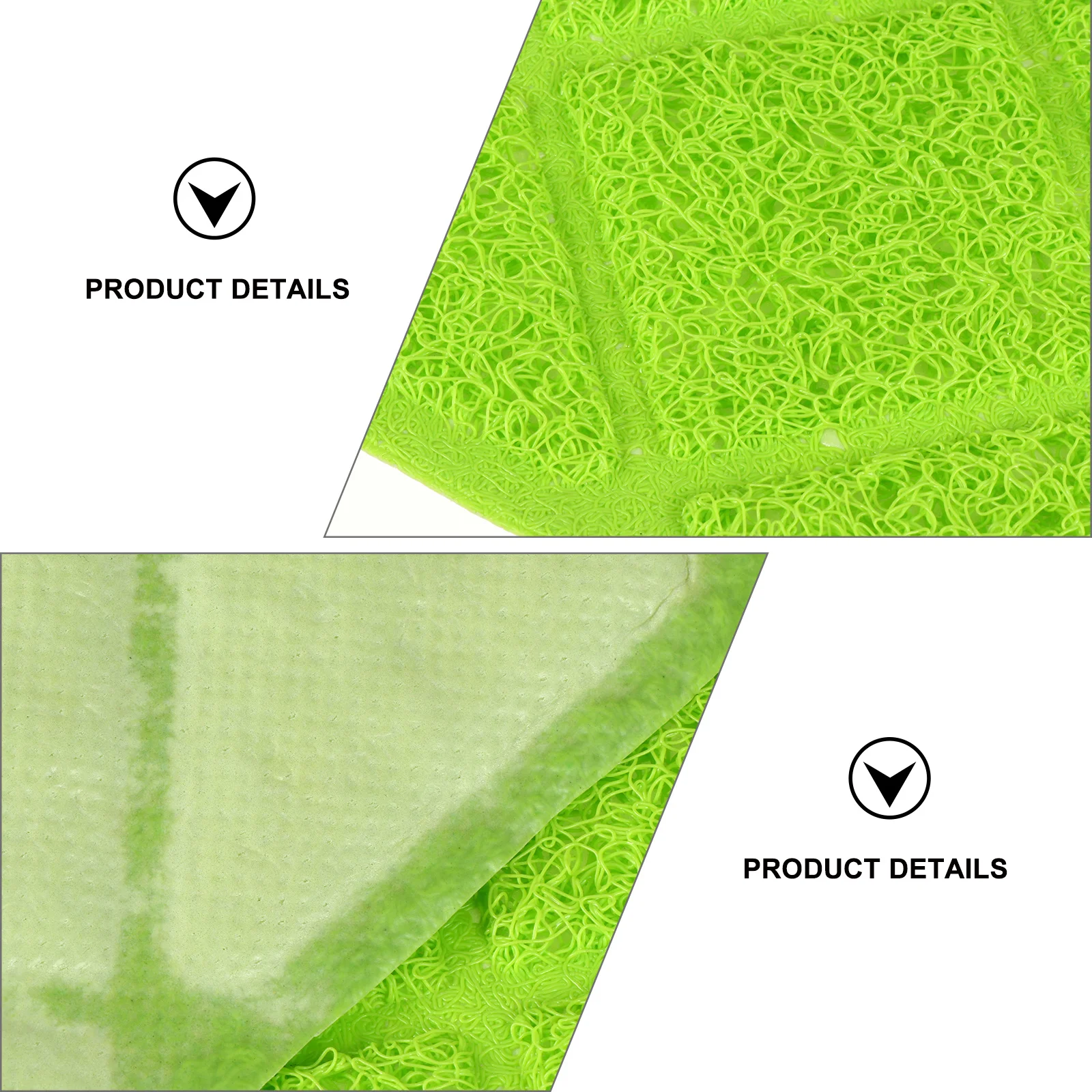 

2Pcs Cat Litter Mat Durable PVC Material Anti-Skid Design Easy Storage Pet Mat Cat Feeding Pad Pet Placemat