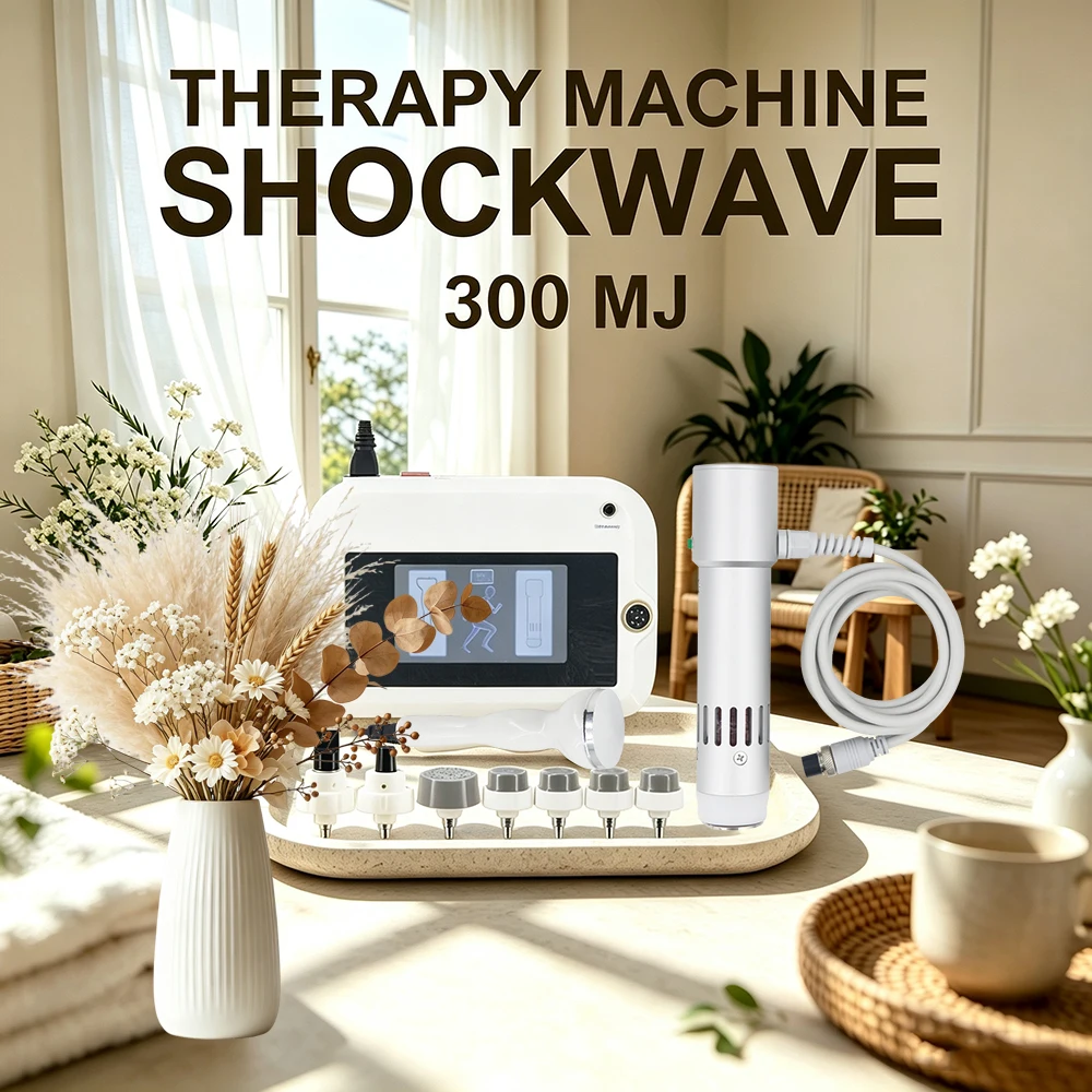 300MJ Shockwave Therapy Machine Effectively Pain Relief ED Treatment Shock Wave 2 in 1 Ultrasonic Health Care Massager