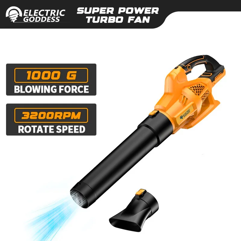 Soplador de hojas inalámbrico de 32000rpm, máquina de tormenta para eliminación de hojas de patio, soplador ajustable de 6 velocidades, herramientas eléctricas para Dewalt, Pin de batería de 20v