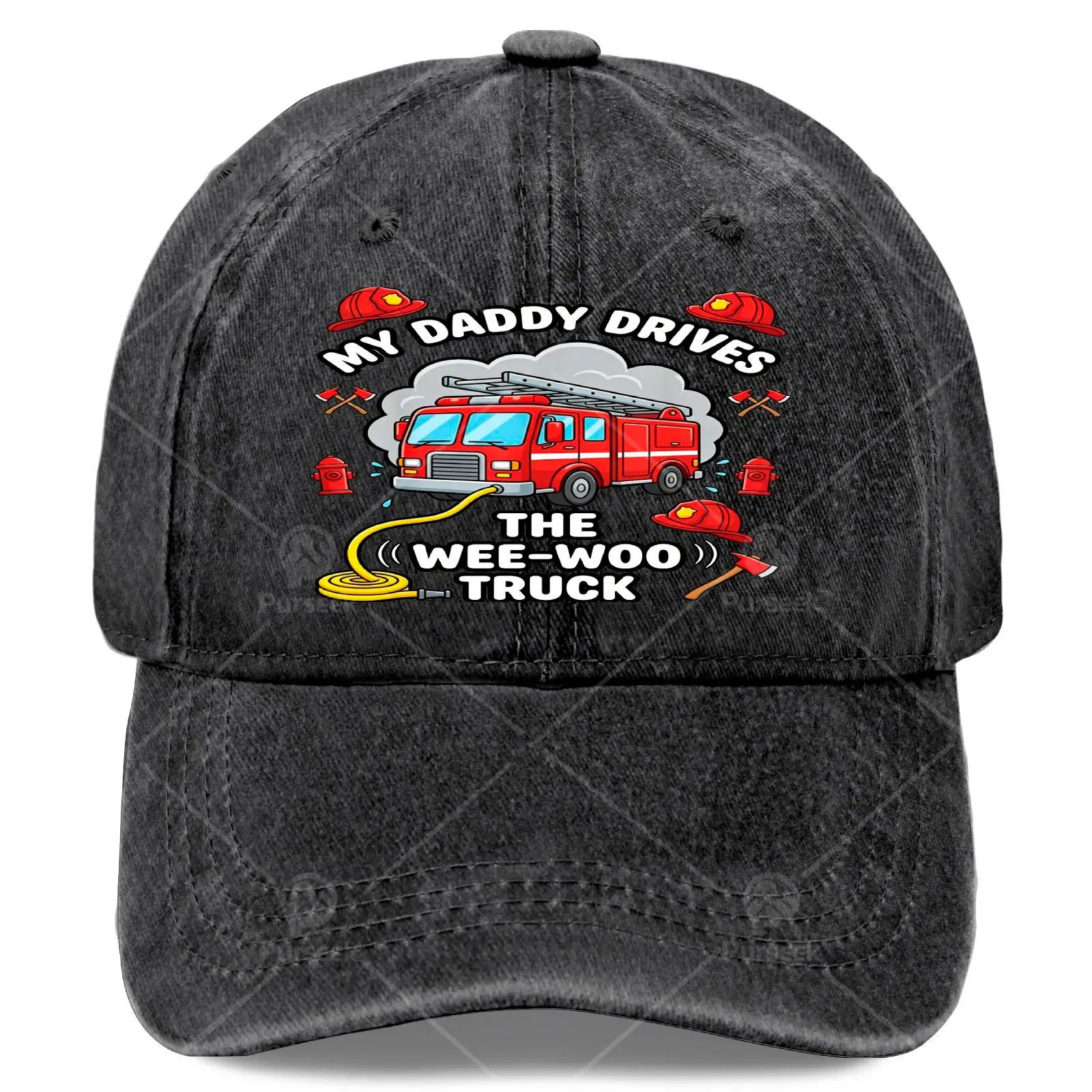 My Daddy Drives The Wee-Woo Truck Cute Fathers Day Baseball Hat Unisex Stylish