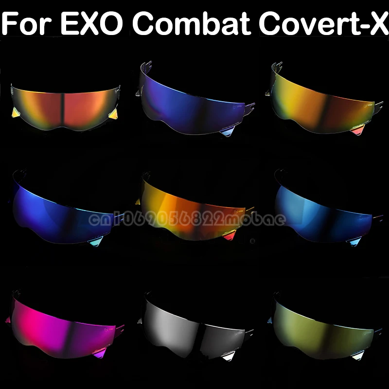 Visera de lente para casco de motocicleta, lentes para gafas de casco Retro Scorpion EXO Combat/Covert-X