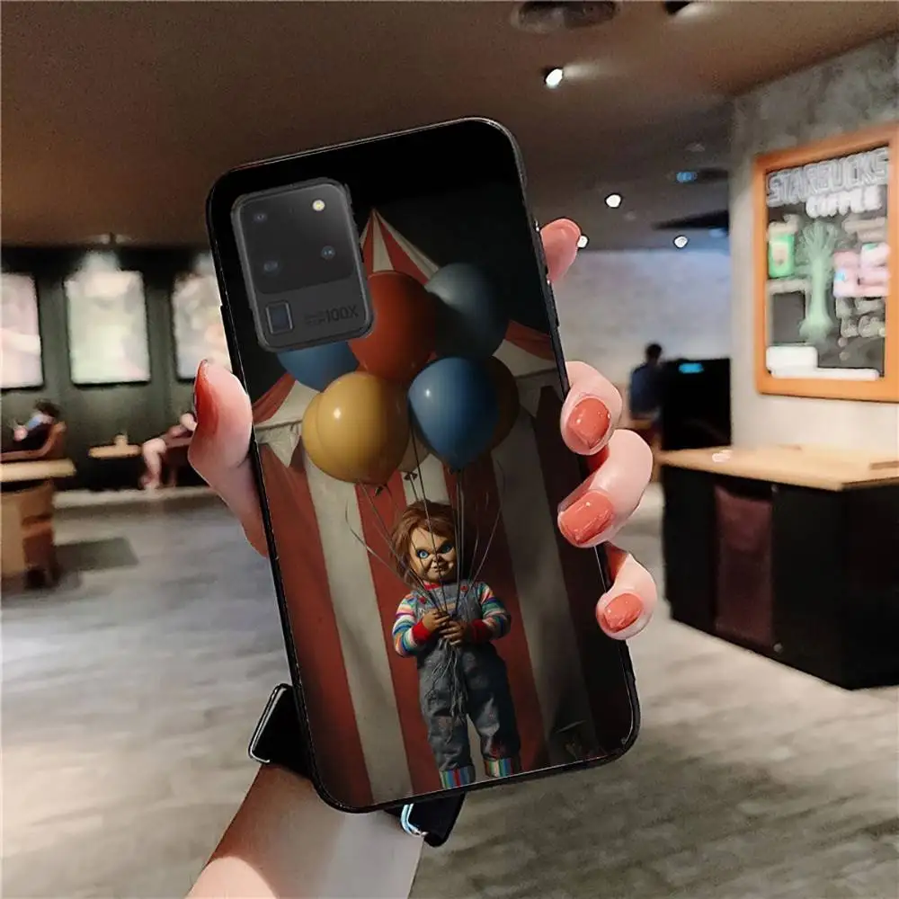 Funda de teléfono Horror Chucky Doll para Samsung S 24 Fe 25 Ultra Plus 20 Lite 21 30 22 23 24 22 Ultra 5G Fundas