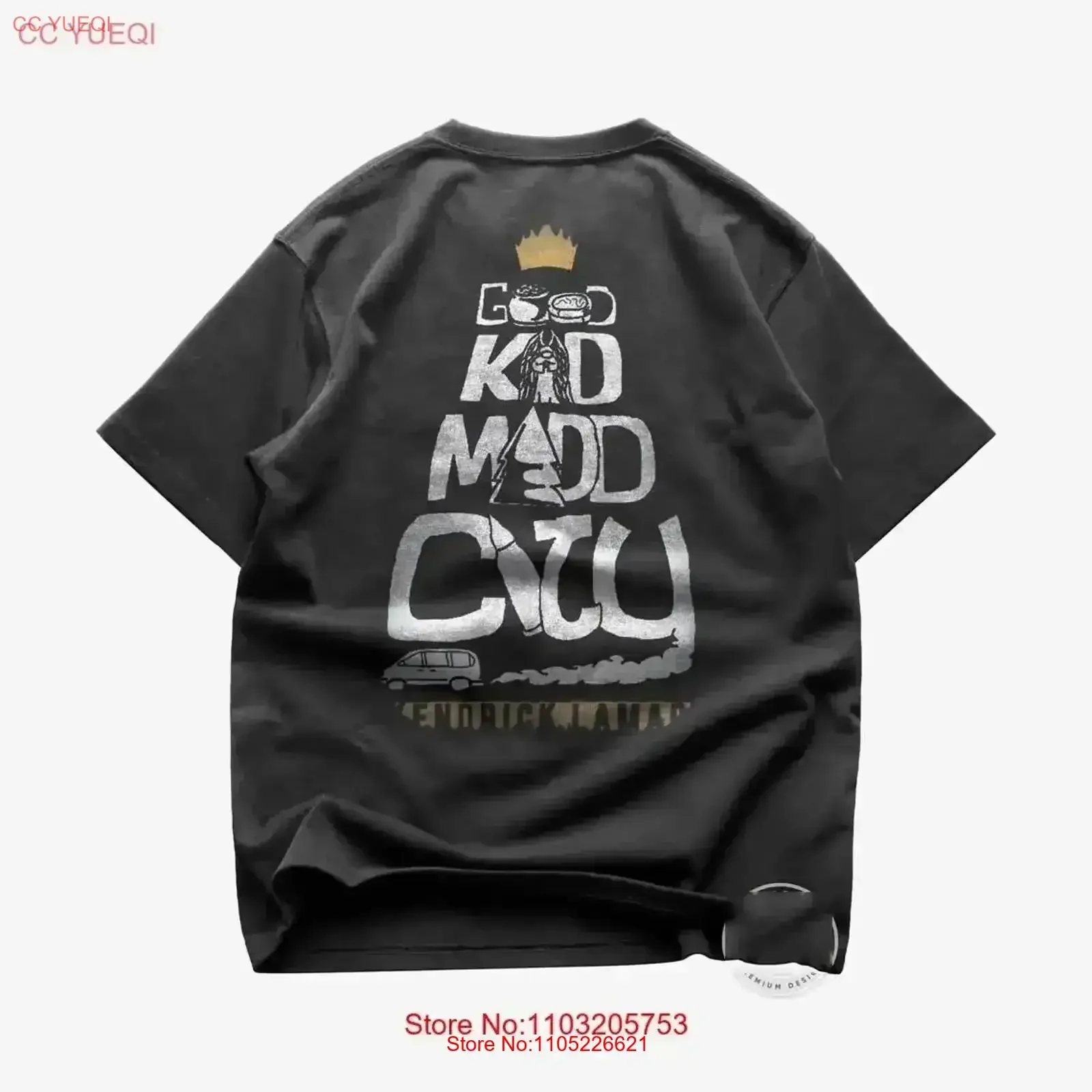 Kendrick Lamar Good Kid MAAD City T Shirt Full Size S 5XL vintage Washed fashion Comfortable Versatile Slightly streetwear