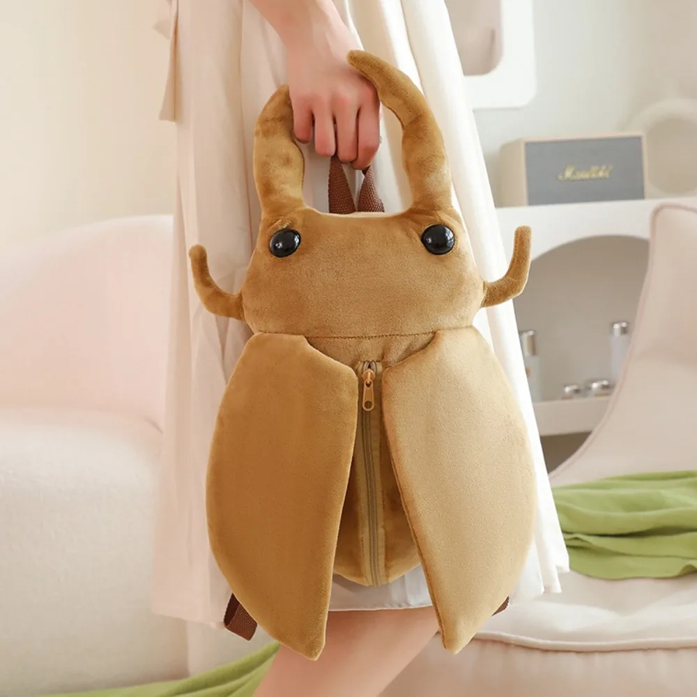 Animal Stag Beetle Backpack Breathable Rhinoceros Beetle Backpack soft Lightweight Children's Backpack for Boys and Girls