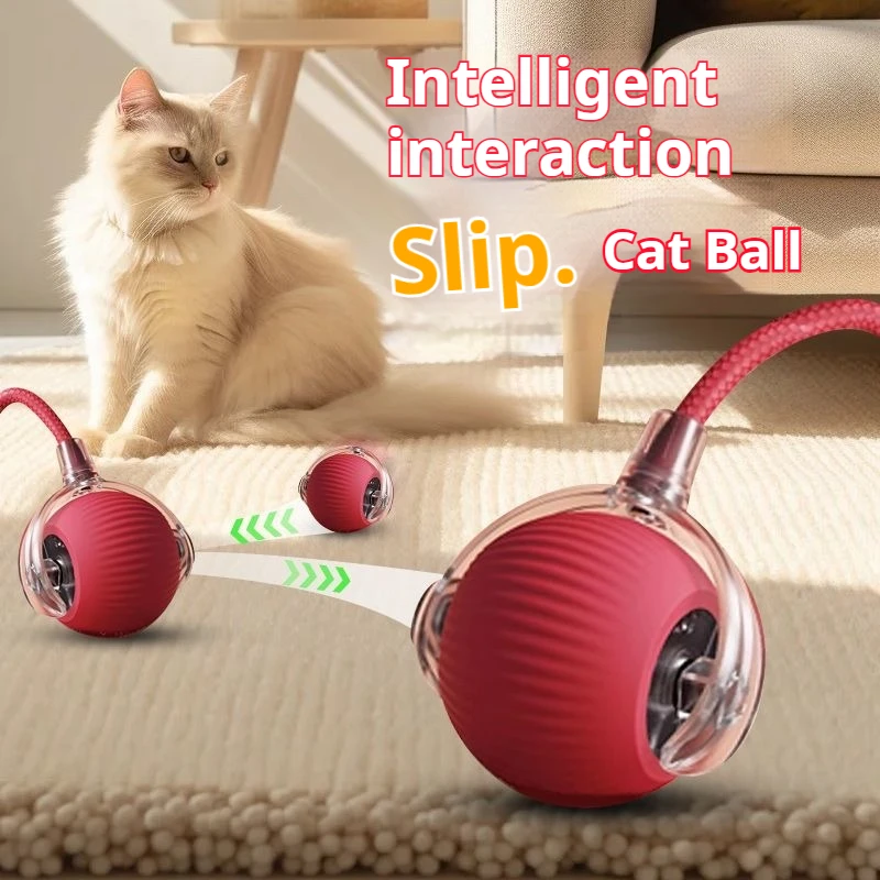 Pet spherical toy Interactive electric automatic rolling mobile rechargeable self-playing stimulating toy, smart pet chasing bal