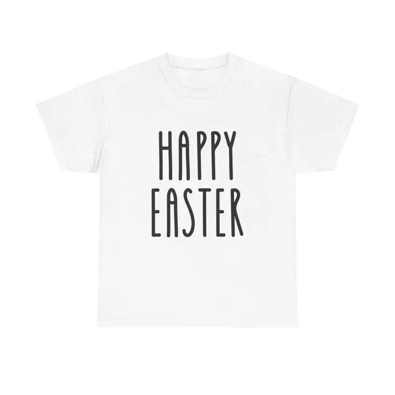 Happy Easter T Shirt cute minimal style celebration egg bunny hunt typography
