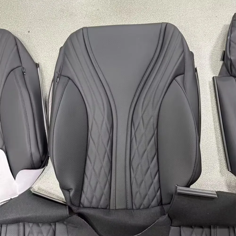S Class Luxury Full Set Leather Seat Cover and Whole Car Interior Leather Wrapping for W221 W222 W223