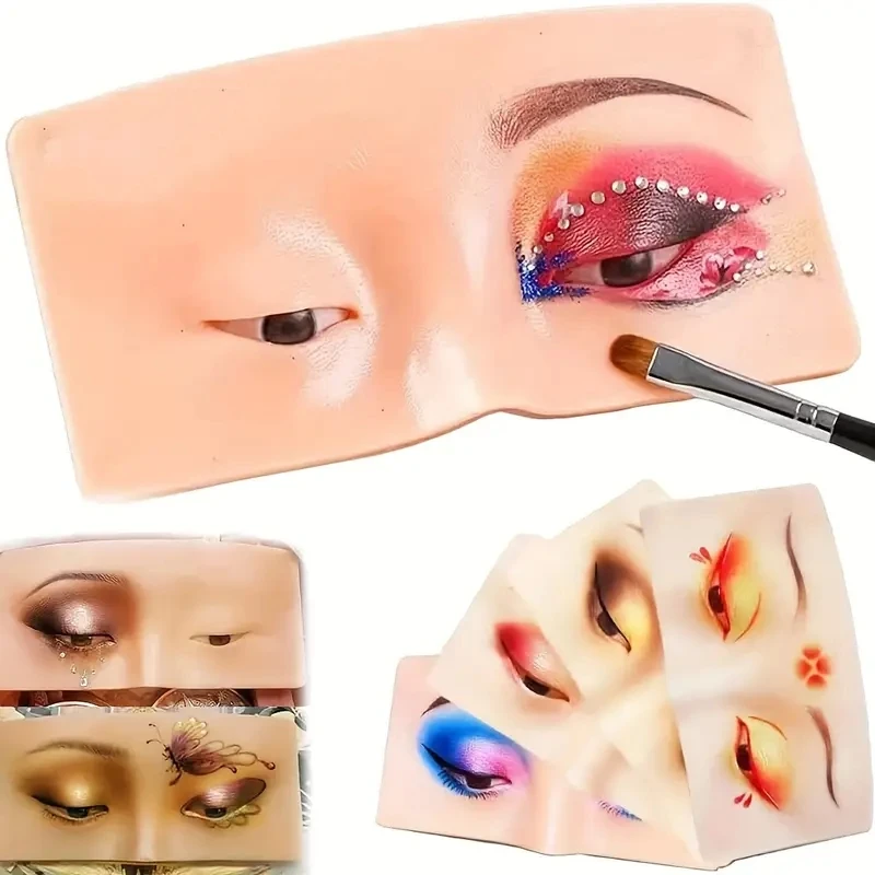 

1Pcs Makeup Practice Face Makeup Practice Board Faccial Practice Skin For Professional and Beginners 3D Realistic Model