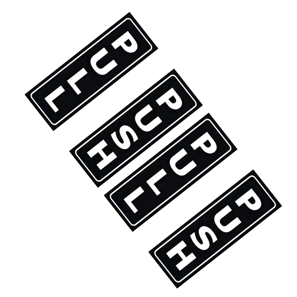 

4pcs Creative Door Stickers PVC Waterproof Adhesive Signs for Home Decor Pull Push Decals Wall Signage Plates