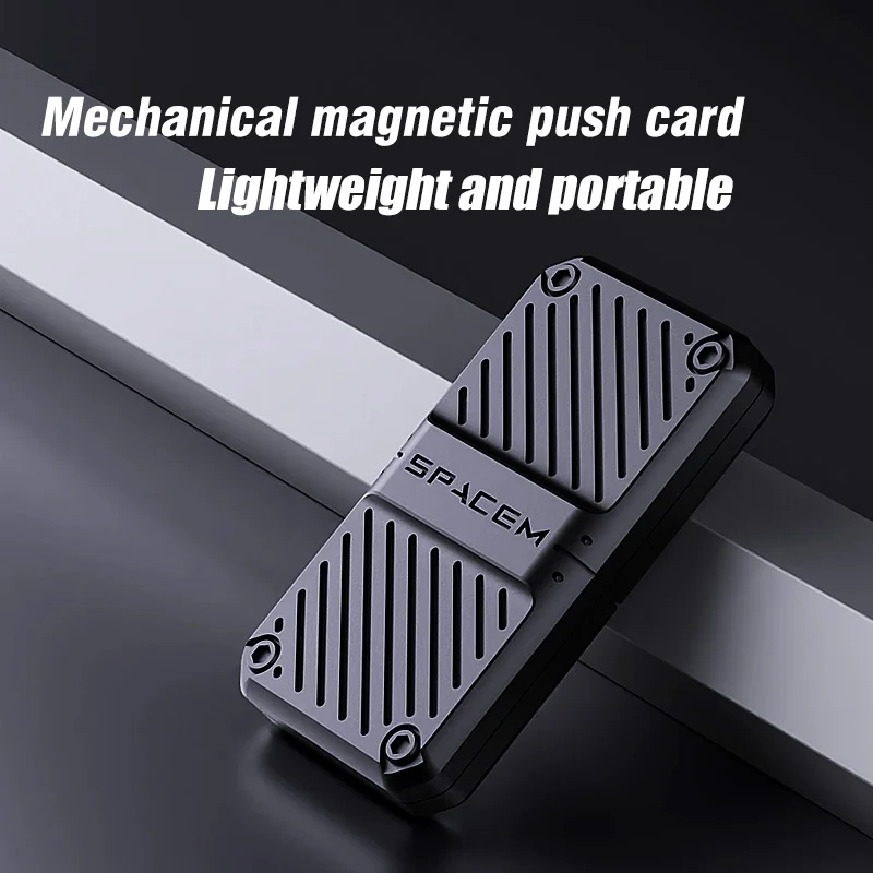 Alloy Fidget Slider - جهاز تخفيف التوتر المعدني الصامت لمكتب ADHD، هدية مثالية للبالغين والأطفال لعبة Fidget Spinner Fidget