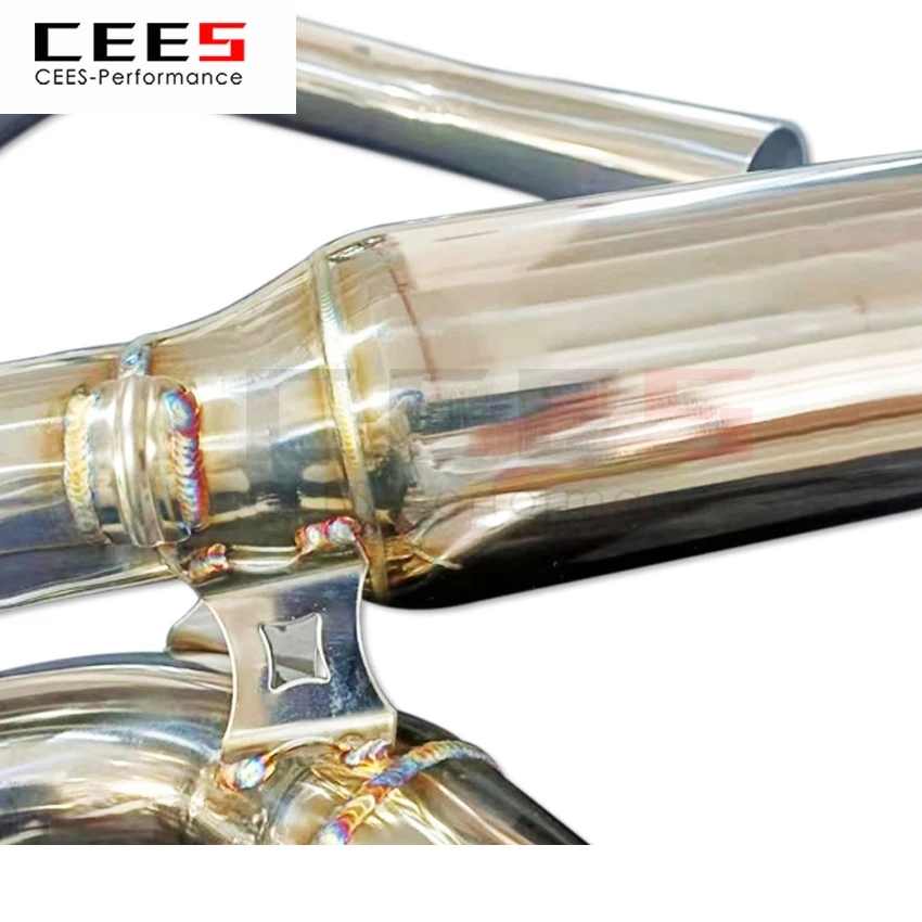 CEES Exhaust System For Dodge RAM2500 2014 6.4 Headers Without Catalyst No cat Downpipe Manifold Stainless Steel Car Accessories