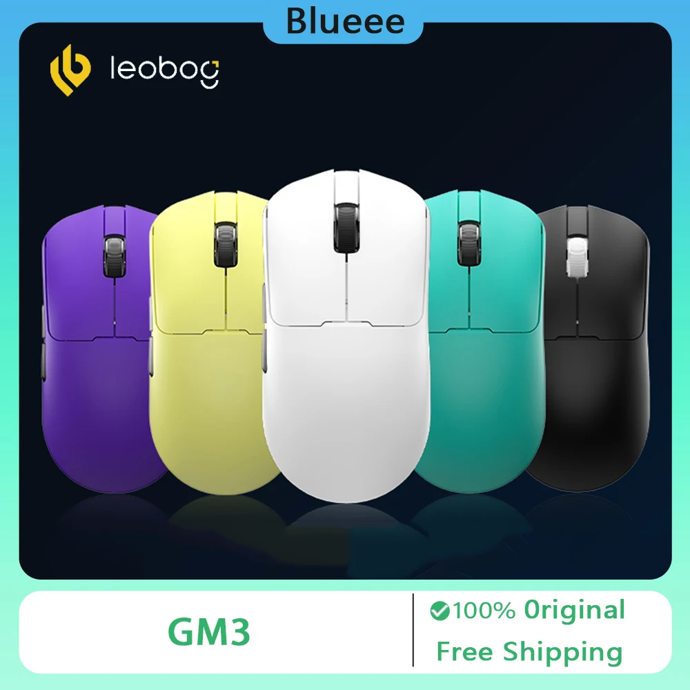 

LEOBOG GM3 GM3SE Мышь Легкая 3-режимная Bluetooth Беспроводная игровая мышь с низкой задержкой для киберспорта Аксессуары для ПК Подарок геймера
