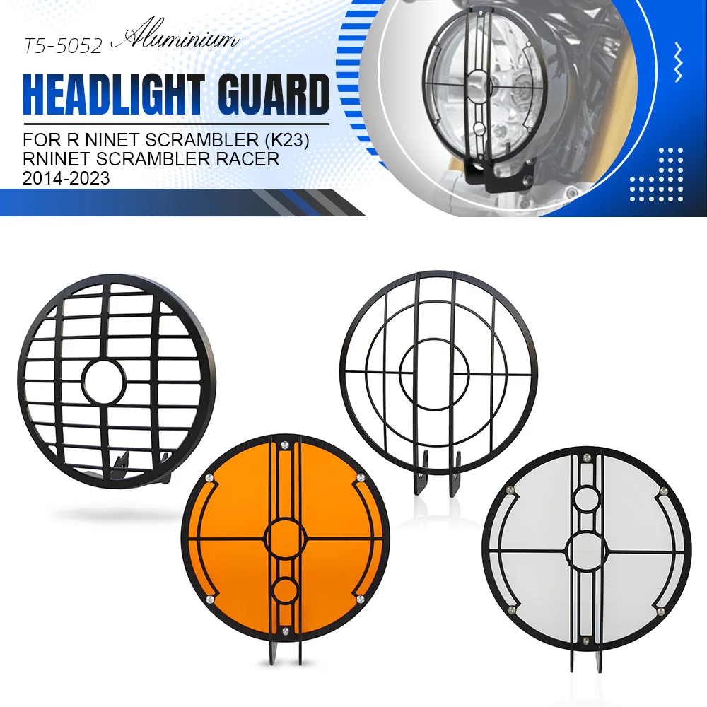 

Motorcycle Accessories For BMW R NineT Scrambler (K23) RnineT Scrambler RACER 2014-2023 Headlight Guard Mesh Grille Protector