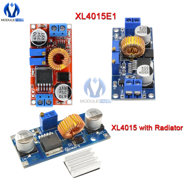 XL4015E1 5A DC-DC Buck Step-down Module Step-down Circuit DC To DC Voltage Step Up Down-converter Voltage And Current Regulator